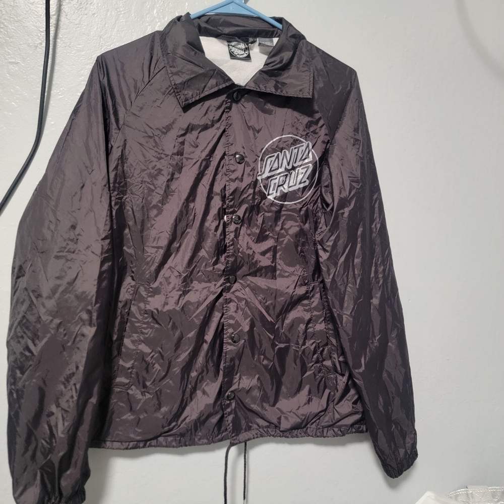 Santa Cruz Skateboards Black and Gray Jacket